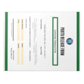 Bloc-note Photo Release Form Notepad (Devant)
