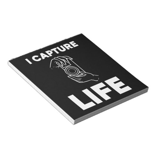 Bloc-note Photographe Capturer la vie (Incliné)