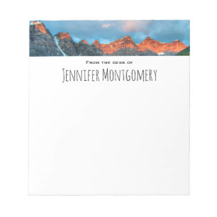 Bloc-note Photographie du paysage de montagne pittoresque