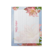 Bloc-note Photos florales Pâques roses Lily joyeuses Pâques (Tourné)