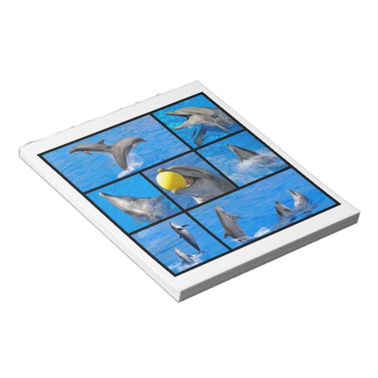 Bloc-note Photos multiples de dauphins (Incliné)