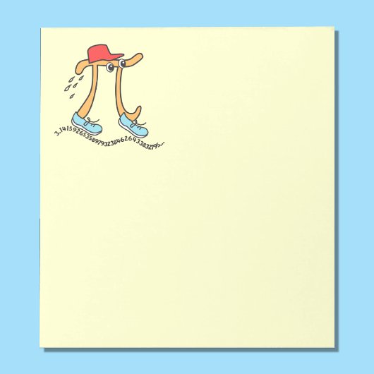 Bloc-note Pi long cours - Notepad en main en maths drôle