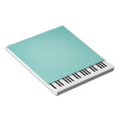 Bloc-note Piano Keyboard Fun Aqua 5.5x6 Music (Incliné)