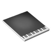 Bloc-note Piano Keyboard Fun Black 5.5x6 Music (Incliné)