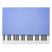 Bloc-note Piano Keyboard Fun Blue 8.5x11 Music (Devant)