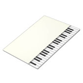 Bloc-note Piano Keyboard Fun Ivory 8.5x11 Musique (Incliné)