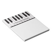 Bloc-note Piano Keys custom text notepad (Incliné)