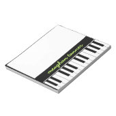 Bloc-note Piano personnalisé (Tourné)