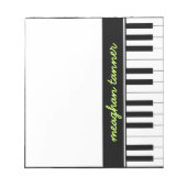 Bloc-note Piano personnalisé (Devant)
