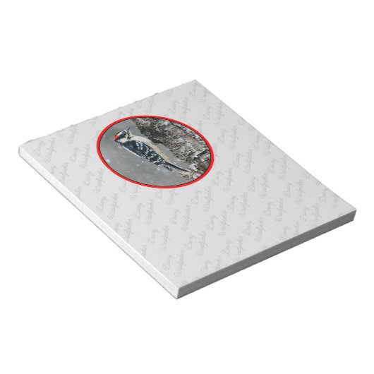 Bloc-note Pic Downy en neige - Photo originale (Incliné)