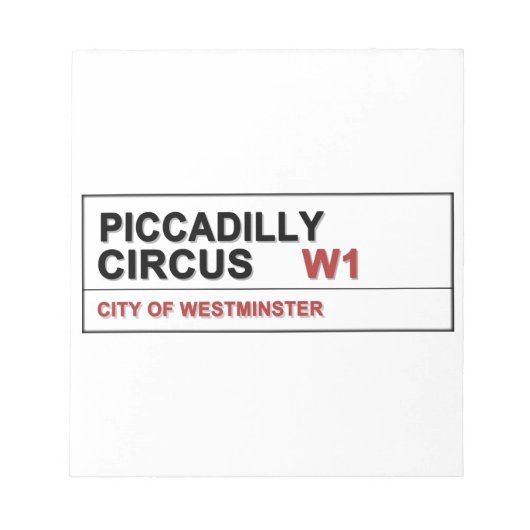 Bloc-note Piccadilly Circus Londres (Devant)