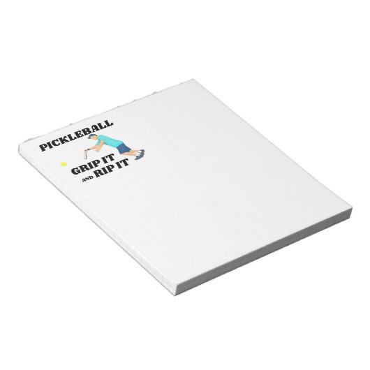 Bloc-note Pickleball Notepad. Notepad amusant pour l'écritur (Incliné)