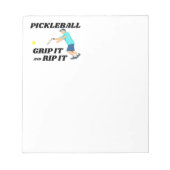 Bloc-note Pickleball Notepad. Notepad amusant pour l'écritur (Devant)