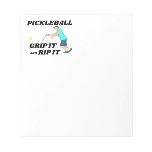 Bloc-note Pickleball Notepad. Notepad amusant pour l'écritur (Devant)