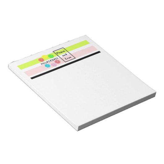 Bloc-note Pickleball Notepad. Pickleball Notepad Drôle. (Incliné)