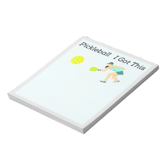 Bloc-note Pickleball Notepad. Pickleball Notepad Drôle. (Tourné)