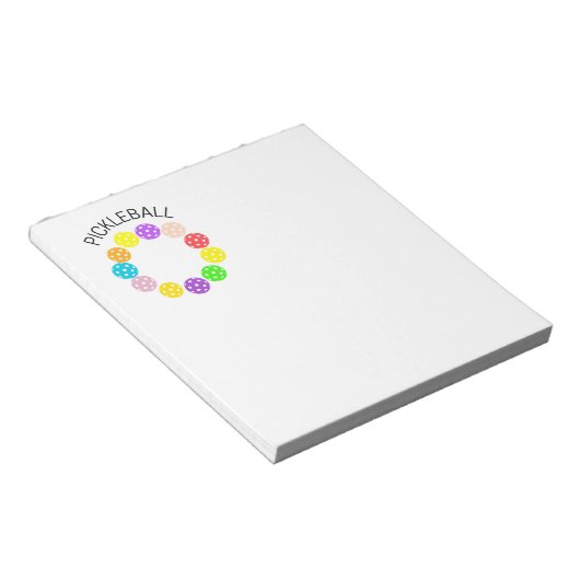 Bloc-note Pickleball Notepad pour les notes, les notes, les  (Incliné)