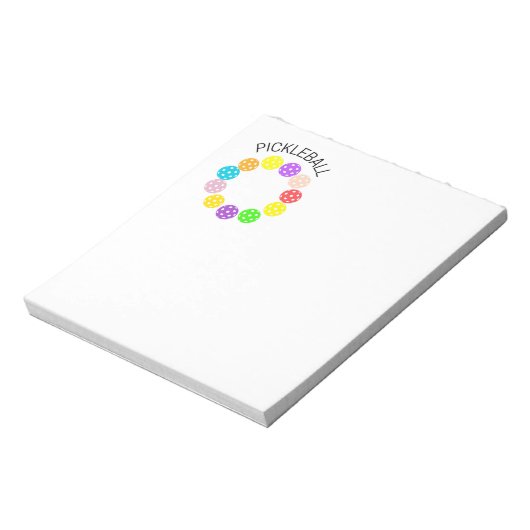 Bloc-note Pickleball Notepad pour les notes, les notes, les  (Tourné)