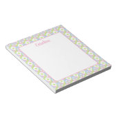 Bloc-note Pickleball Paddles de Jacquard d'aquarelle Preppy (Incliné)