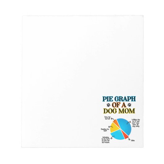 Bloc-note Pie Graphe d'une maman de chien (Devant)