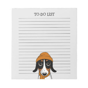 Bloc-note Piebald Dachshund mignon Hipster Chien Linné