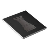 Bloc-note Pièce d'échecs en roche noire (Incliné)