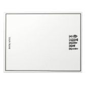 Bloc-note Pièces d'échecs Art Vintage (Devant)