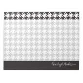 Bloc-note Pied de fond noir et blanc moderne (Devant)