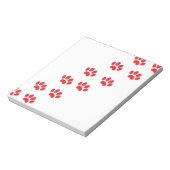 Bloc-note Pieds de pattes de chat (Tourné)