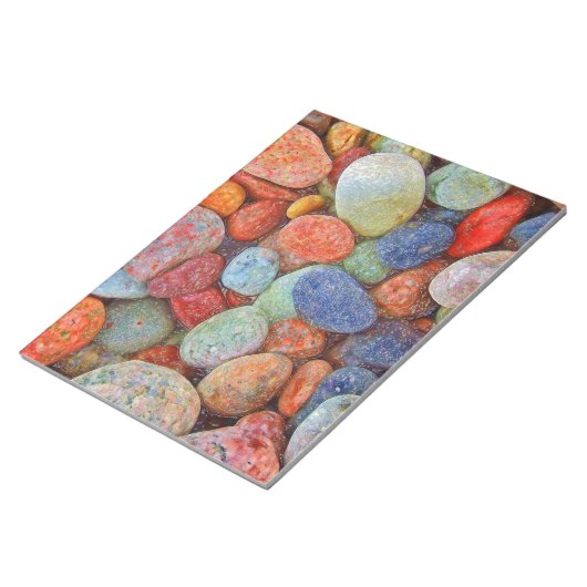 Bloc-note Pierre colorée, galets, rochers (Incliné)