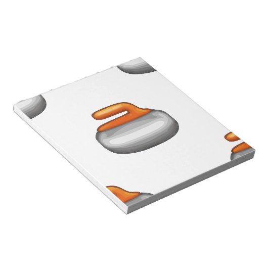 Bloc-note Pierre de curling Emoji (Incliné)
