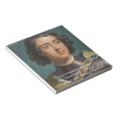 Bloc-note Pierre le Grand "Conquérir Moi-même" Citation Cade (Incliné)