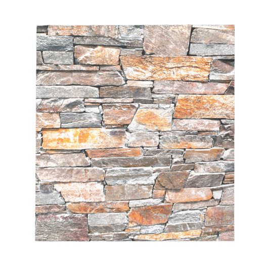 Bloc-note Pierre | motif en pierre naturelle | briques (Devant)
