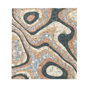 Bloc-note Pierres Naturelles de Quartz Abstrait Vintage