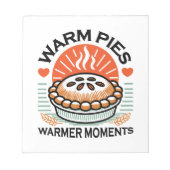 Bloc-note Pies chaudes Moments plus chauds - Conception d'au (Devant)