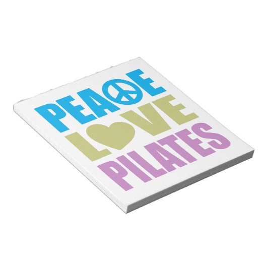 Bloc-note Pilates Peace Love (Incliné)