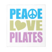 Bloc-note Pilates Peace Love (Devant)