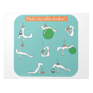 Bloc-note pilates pour des buveurs de café