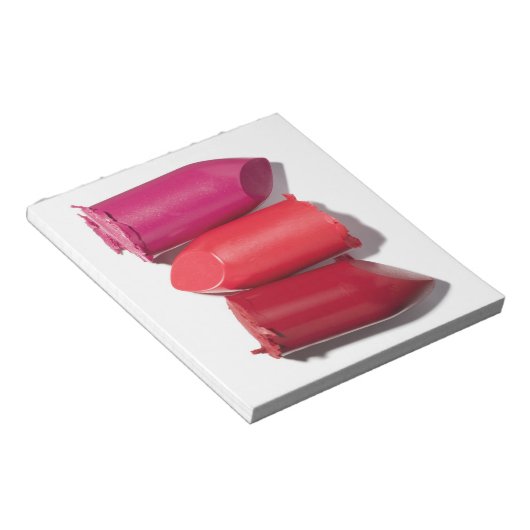 Bloc-note Pile de rouge à lèvres cassé (Incliné)