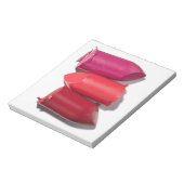 Bloc-note Pile de rouge à lèvres cassé (Tourné)