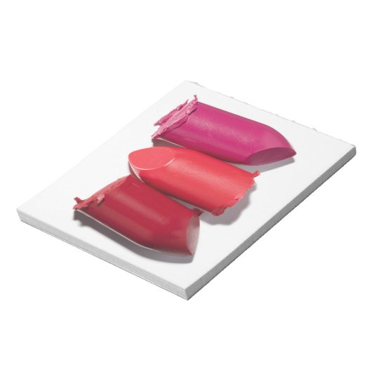 Bloc-note Pile de rouge à lèvres cassé (Tourné)