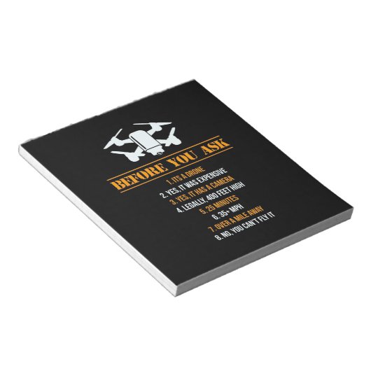 Bloc-note Pilote de Before You Ask (Incliné)