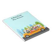 Bloc-note Pilote de bus de l'école Cute Owl (Incliné)