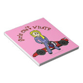 Bloc-note Pilote de voiture Blonde Race (Incliné)