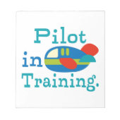 Bloc-note Pilote personnalisé en formation (Devant)