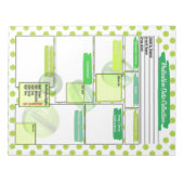 Bloc-note Pilule verte Modèle des médicaments pour les étudi (Devant)