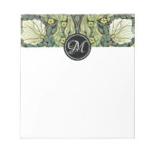 Bloc-note Pimpernel Motif Monogram William Morris (Devant)