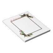 Bloc-note Pin cônes et coussin de notes de baies (Incliné)