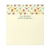 Bloc-note Pine Cones et Motif de Noël Holly (Devant)