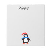 Bloc-note Pingouin d'hiver classique (Devant)